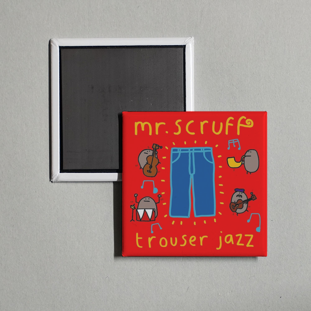 Mr. Scruff - Trouser Jazz Album Cover Fridge Magnet