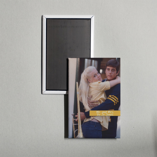 Mr. and Mrs. Bo Jo Jones Mini Movie Fridge Magnet