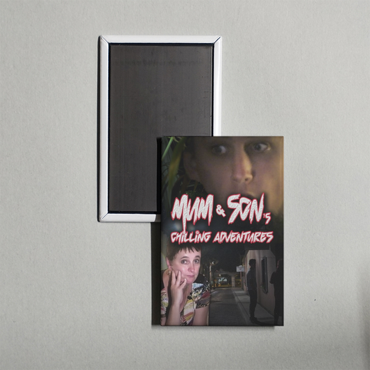 Mum and Son's Chilling Adventures Mini Movie Fridge Magnet
