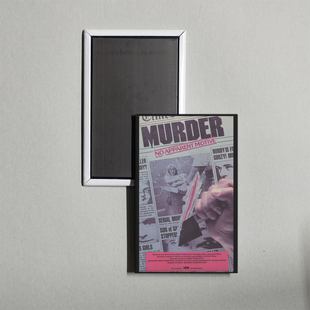 Murder No Apparent Motive Mini Movie Fridge Magnet
