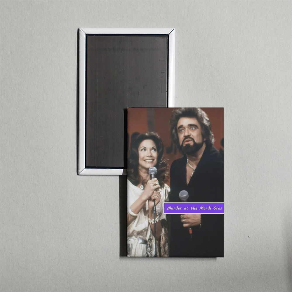 Murder at the Mardi Gras Mini Movie Fridge Magnet