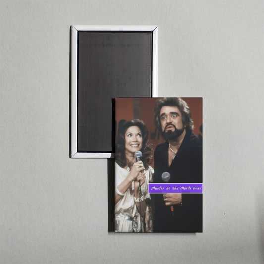 Murder at the Mardi Gras Mini Movie Fridge Magnet