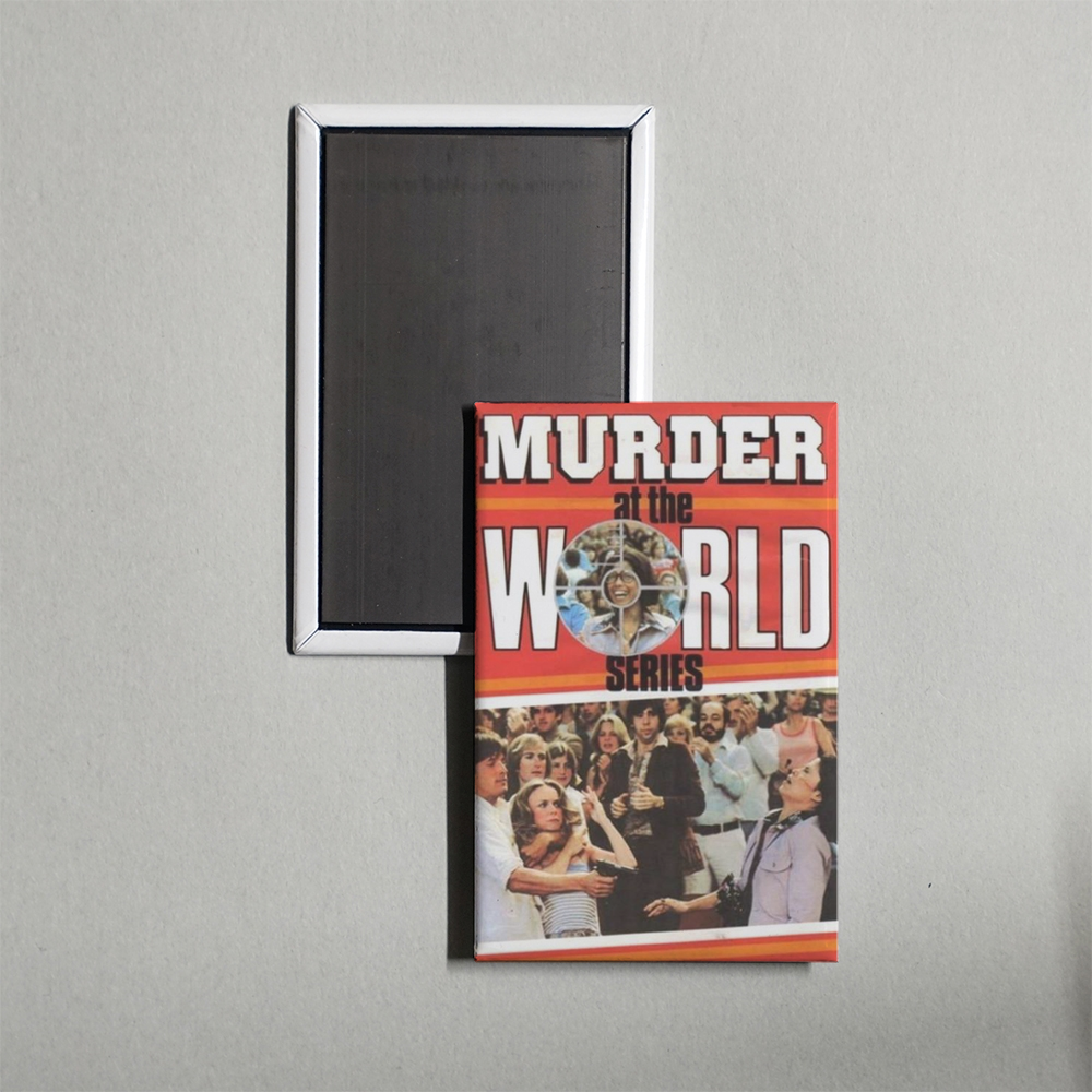 Murder at the World Series Mini Movie Fridge Magnet