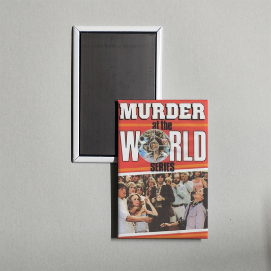 Murder at the World Series Mini Movie Fridge Magnet