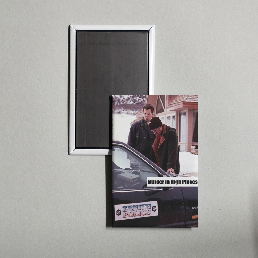 Murder in High Places Mini Movie Fridge Magnet