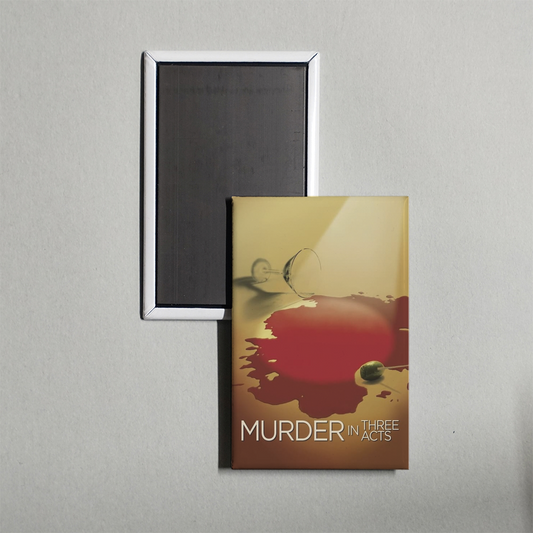 Murder in Three Acts Mini Movie Fridge Magnet