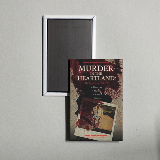 Murder in the Heartland The Search For Video X Mini Movie Fridge Magnet