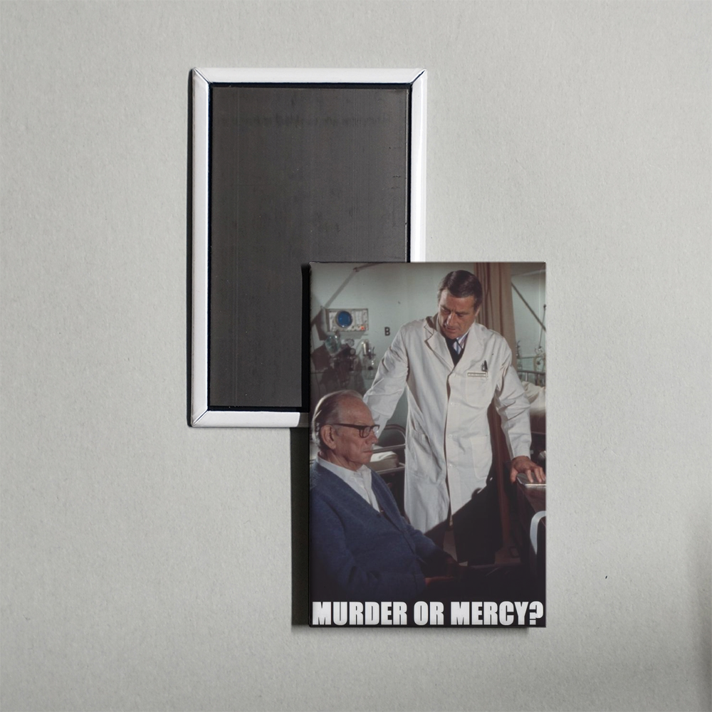 Murder or Mercy Mini Movie Fridge Magnet