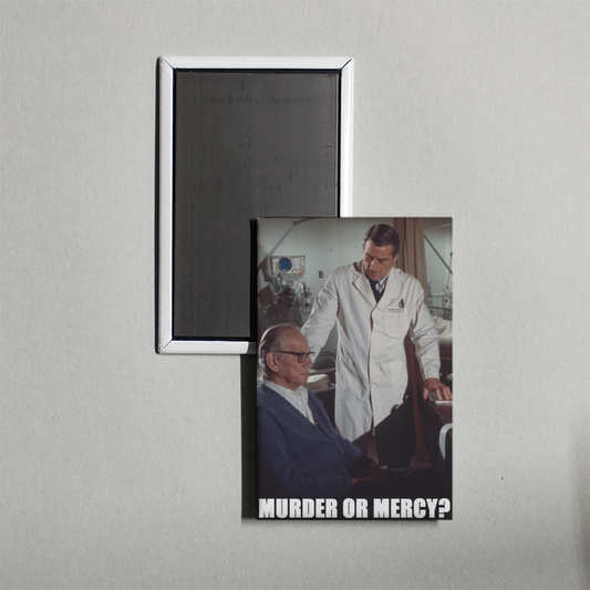Murder or Mercy Mini Movie Fridge Magnet