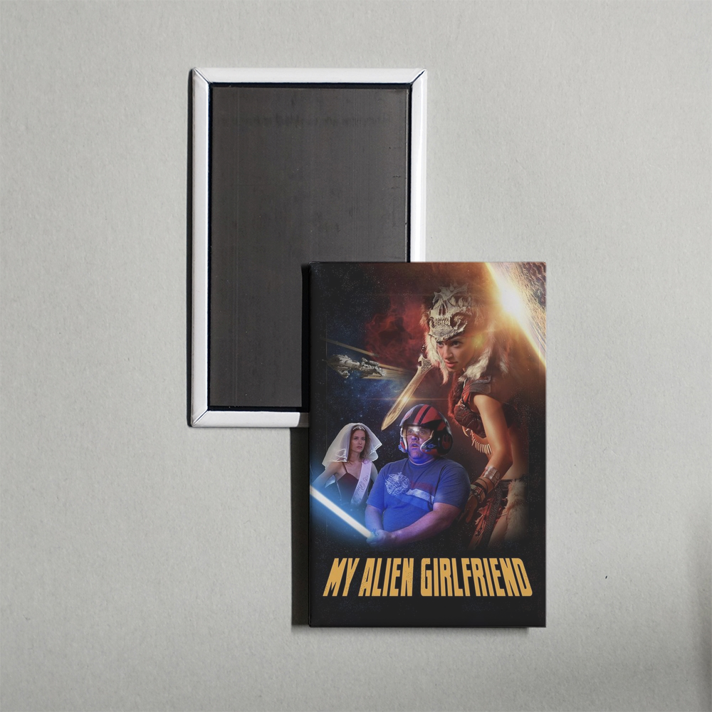 My Alien Girlfriend Mini Movie Fridge Magnet