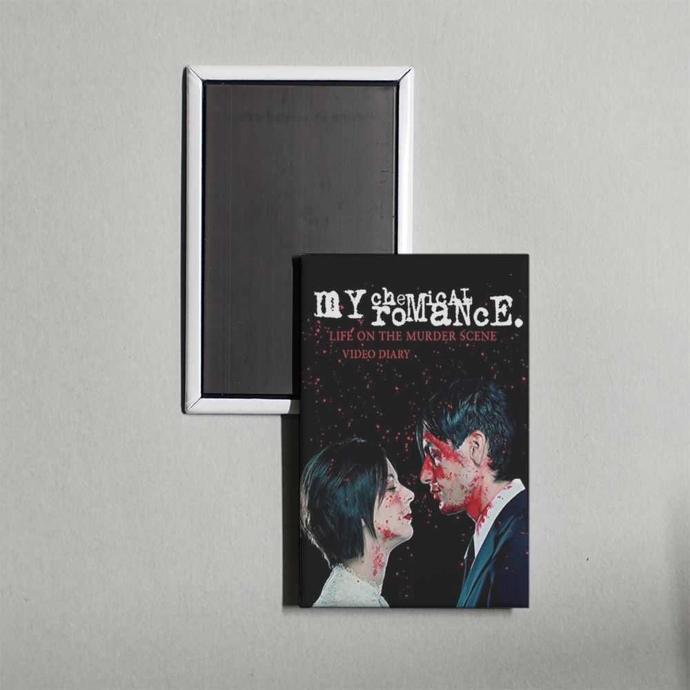 My Chemical Romance Life on the Murder Scene Mini Movie Fridge Magnet