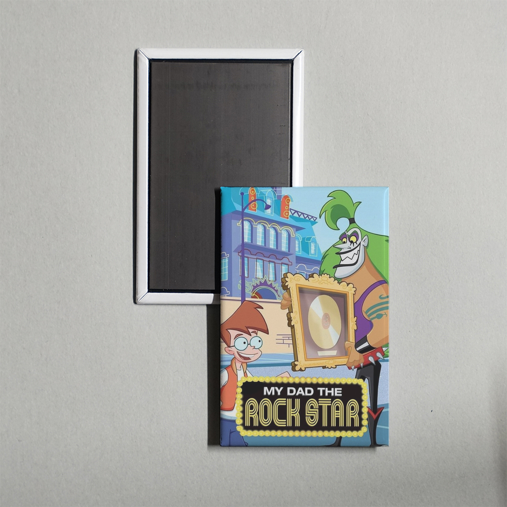 My Dad the Rock Star TV Show Fridge Magnet