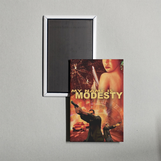 My Name Is Modesty A Modesty Blaise Adventure Mini Movie Fridge Magnet