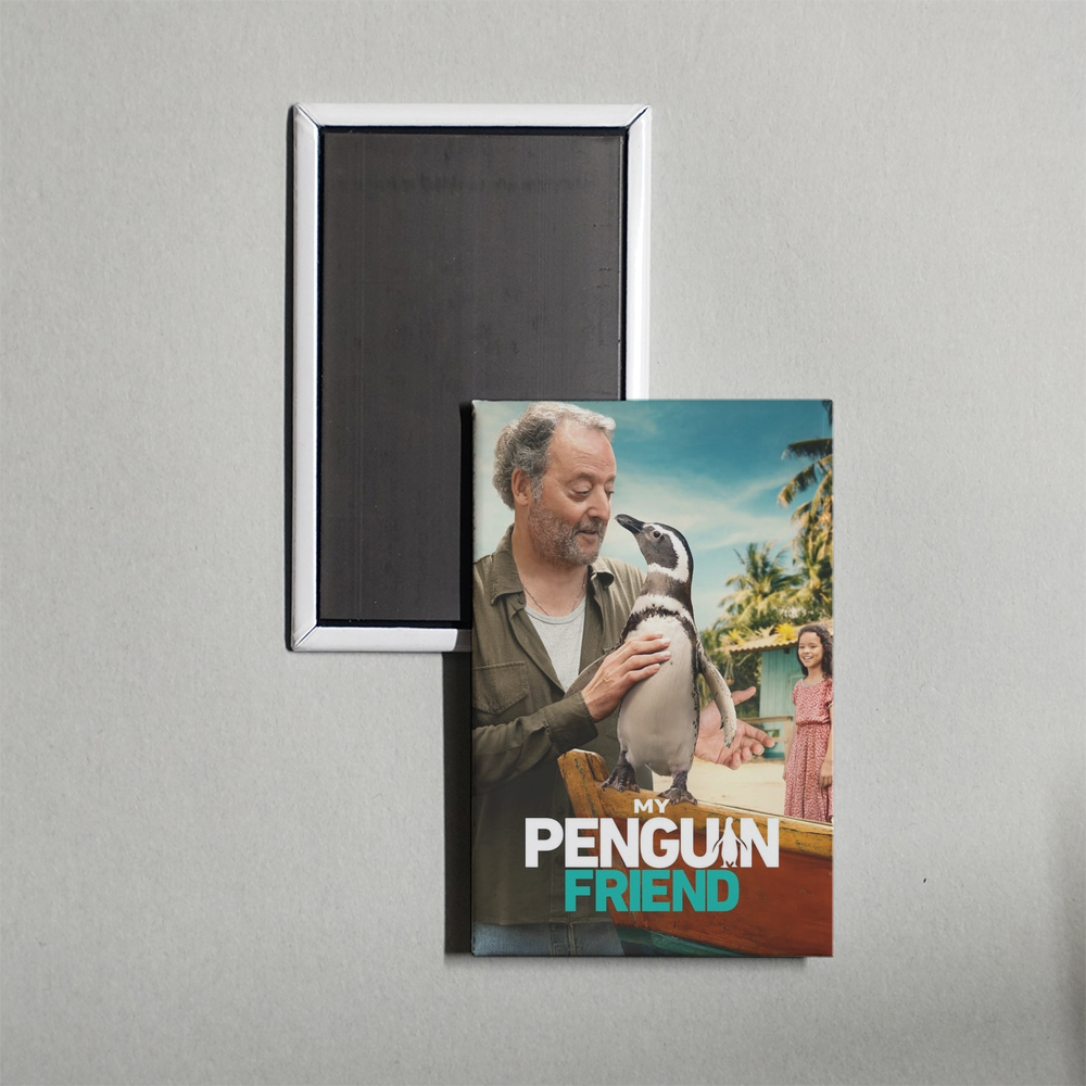 My Penguin Friend Mini Movie Fridge Magnet