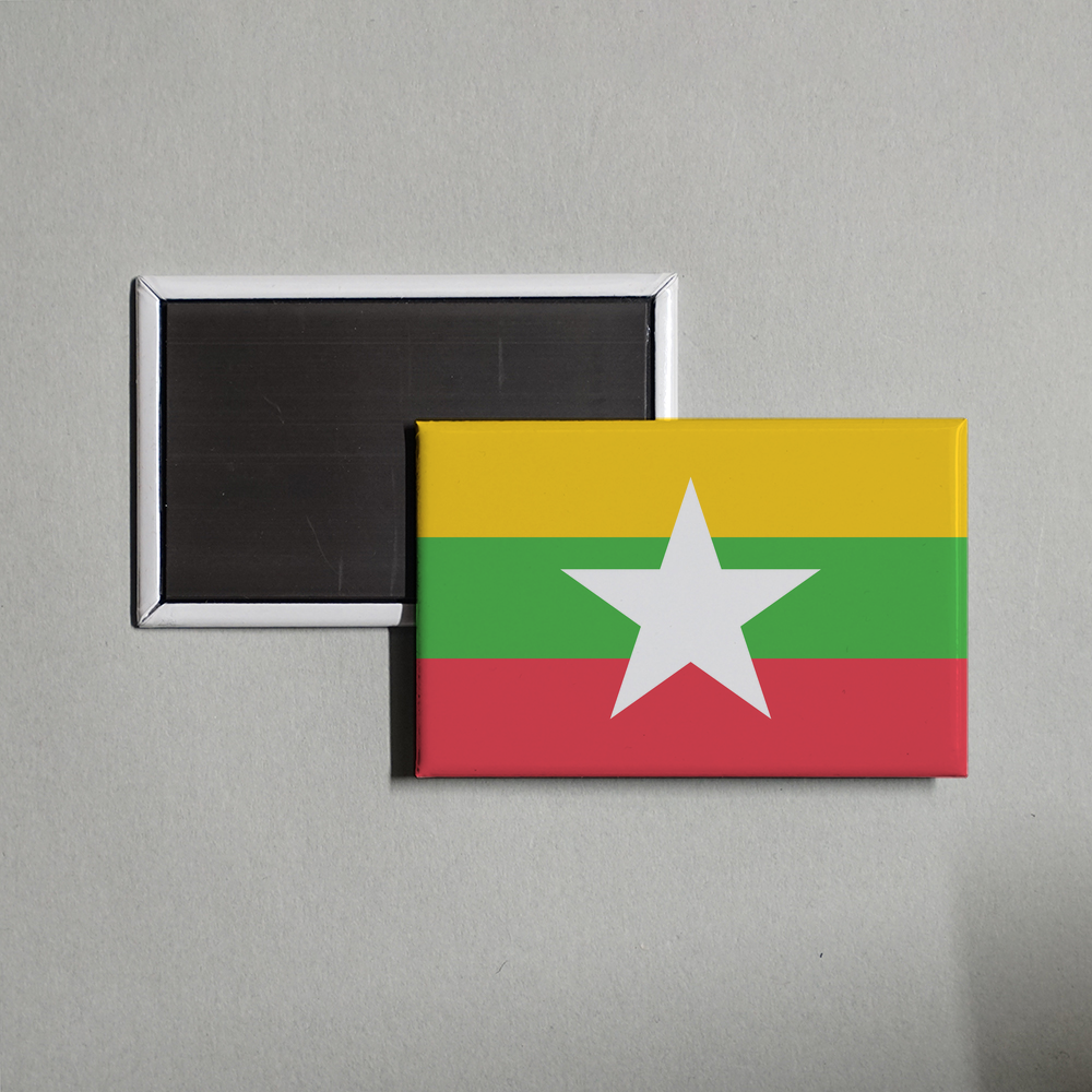 Myanmar Flag Fridge Magnet