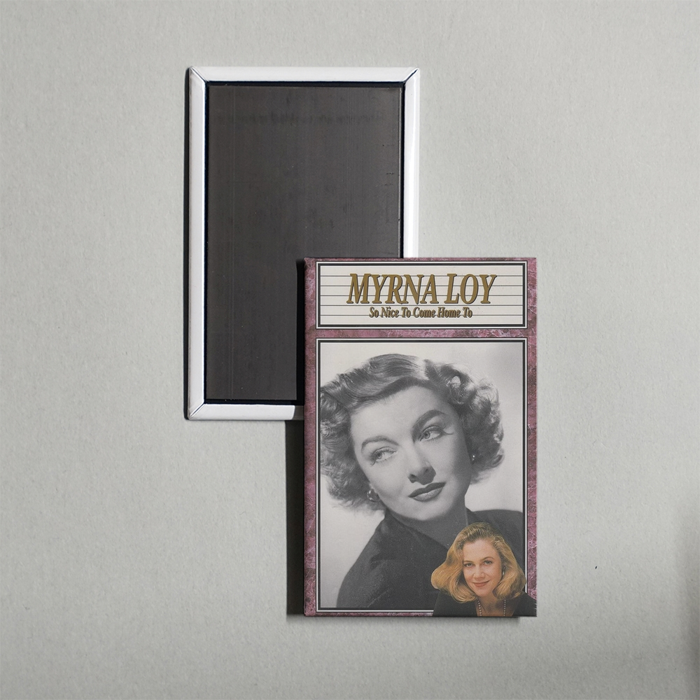 Myrna Loy So Nice to Come Home To Mini Movie Fridge Magnet