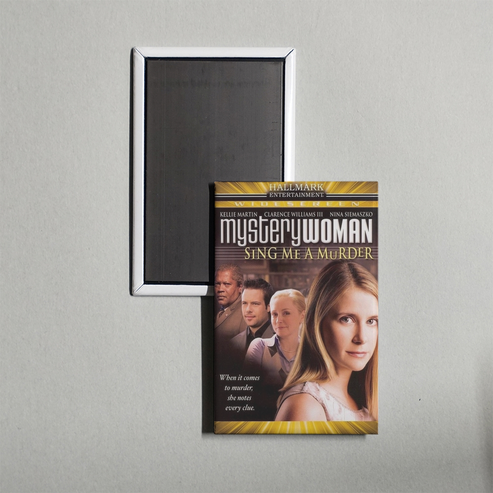 Mystery Woman Sing Me a Murder Mini Movie Fridge Magnet