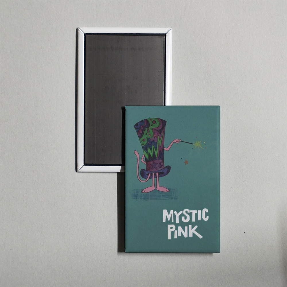 Mystic Pink Mini Movie Fridge Magnet