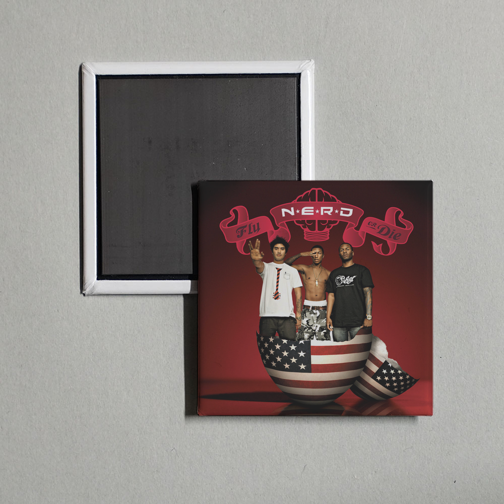 N.E.R.D - Fly Or Die Album Cover Fridge Magnet