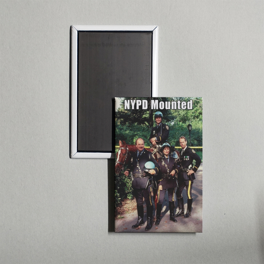 NYPD Mounted Mini Movie Fridge Magnet