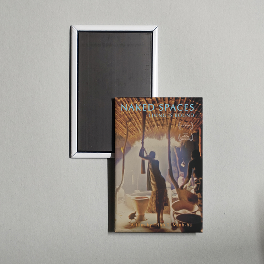 Naked Spaces Living Is Round Mini Movie Fridge Magnet