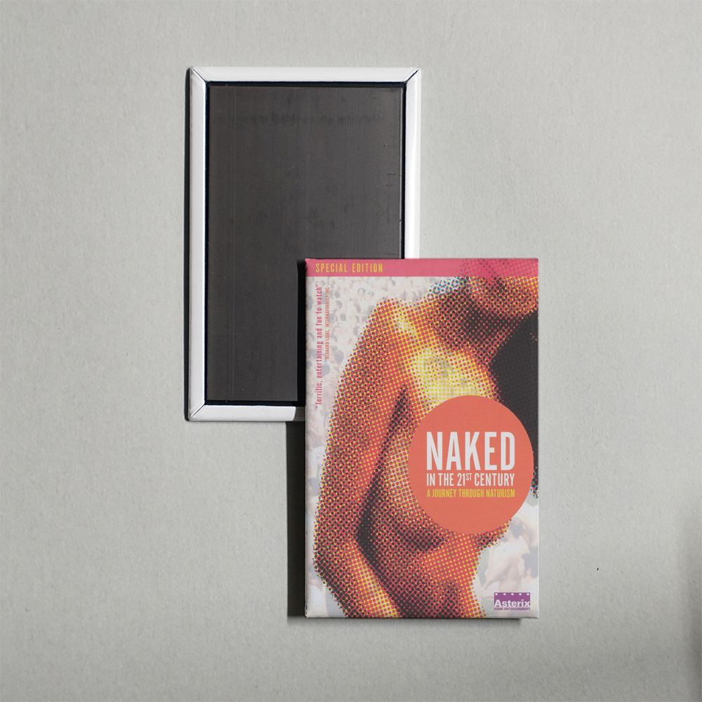 Naked in the 21st Century A Journey Through Naturism Mini Movie Fridge Magnet