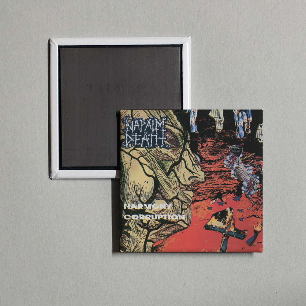 Napalm Death - Harmony Corruption Album Cover Fridge Magnet