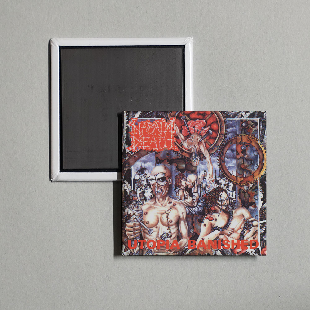 Napalm Death - Utopia Banished (Remastered 2012 Edition) Album Cover Fridge Magnet