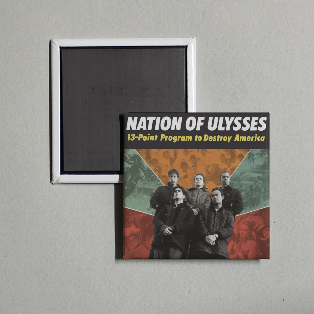 Nation of Ulysses - 13-Point Program to Destroy America Album Cover Fridge Magnet
