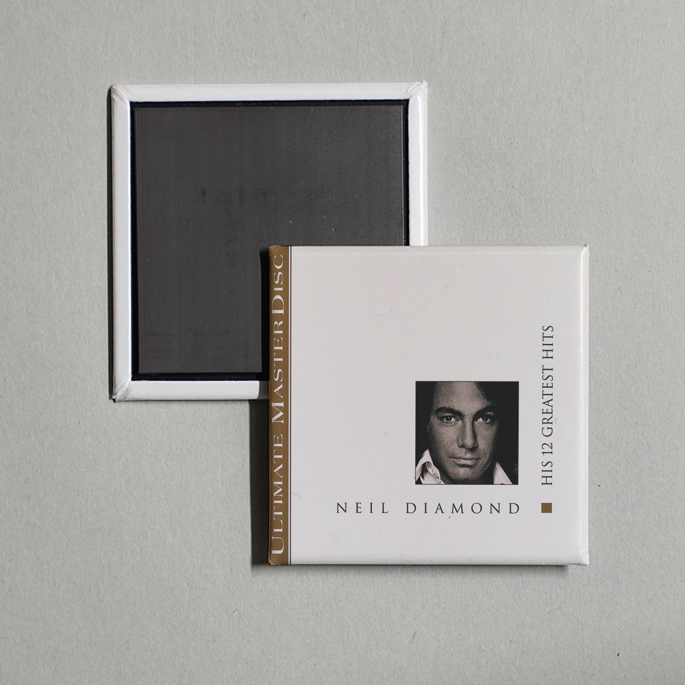 Neil Diamond - His 12 Greatest Hits Album Cover Fridge Magnet