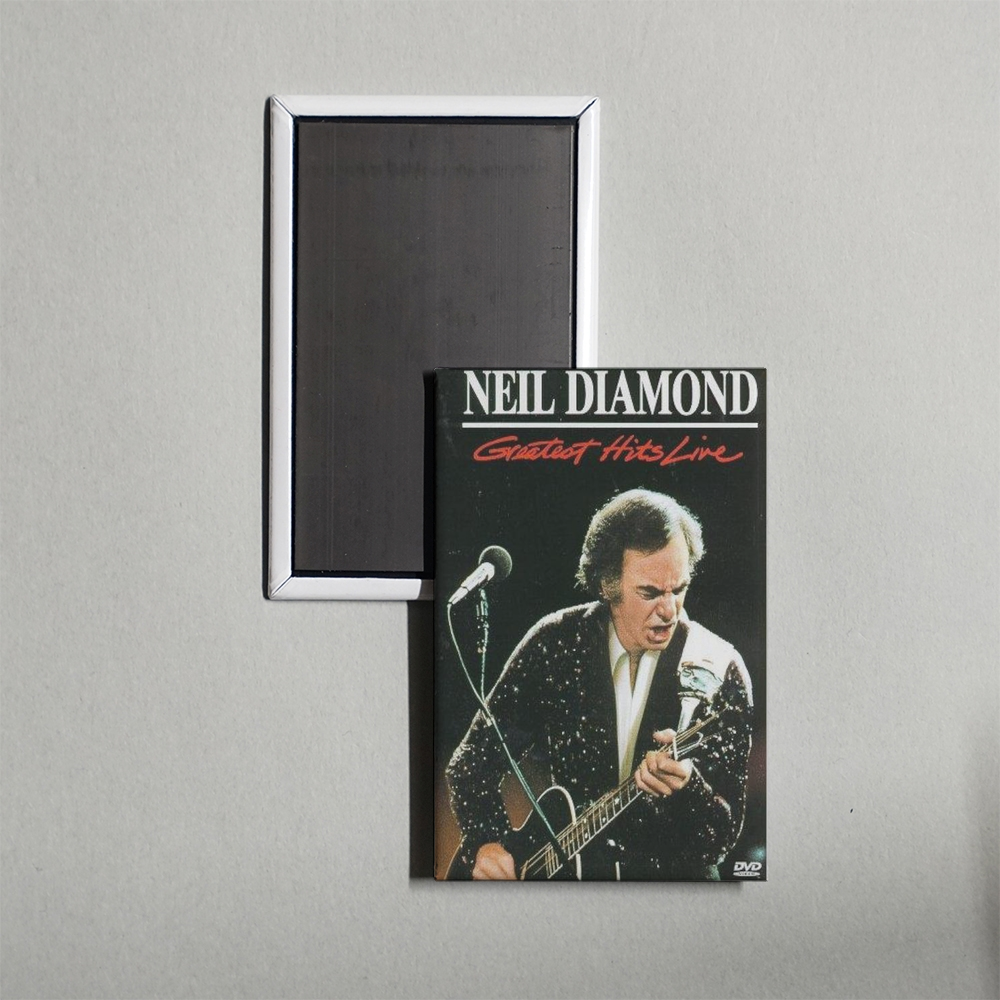Neil Diamond Greatest Hits Live Mini Movie Fridge Magnet