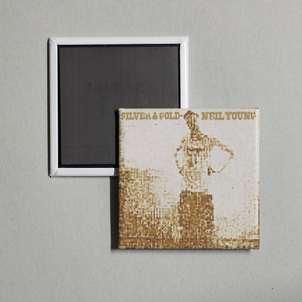 Neil Young - Silver & Gold Album Cover Fridge Magnet
