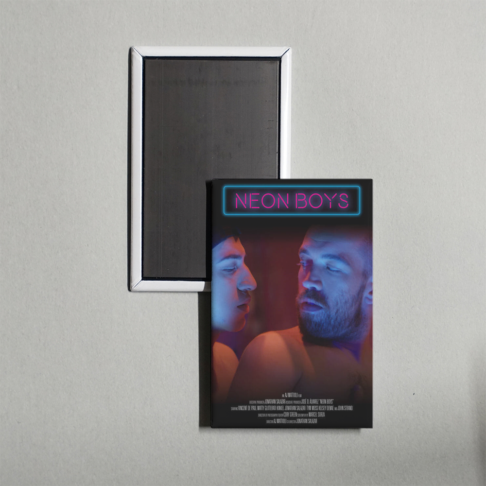 Neon Boys Mini Movie Fridge Magnet