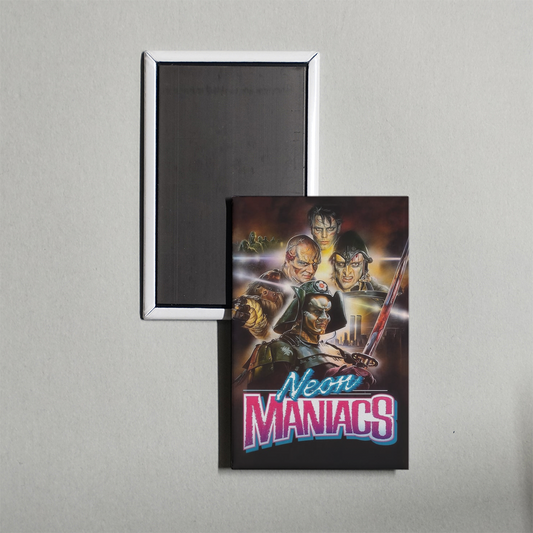 Neon Maniacs Mini Movie Fridge Magnet