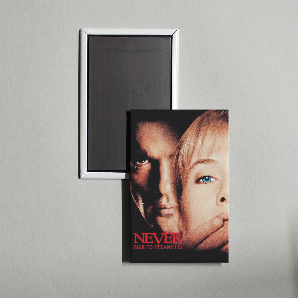 Never Talk to Strangers Mini Movie Fridge Magnet