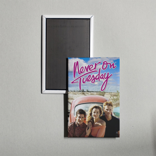 Never on Tuesday Mini Movie Fridge Magnet