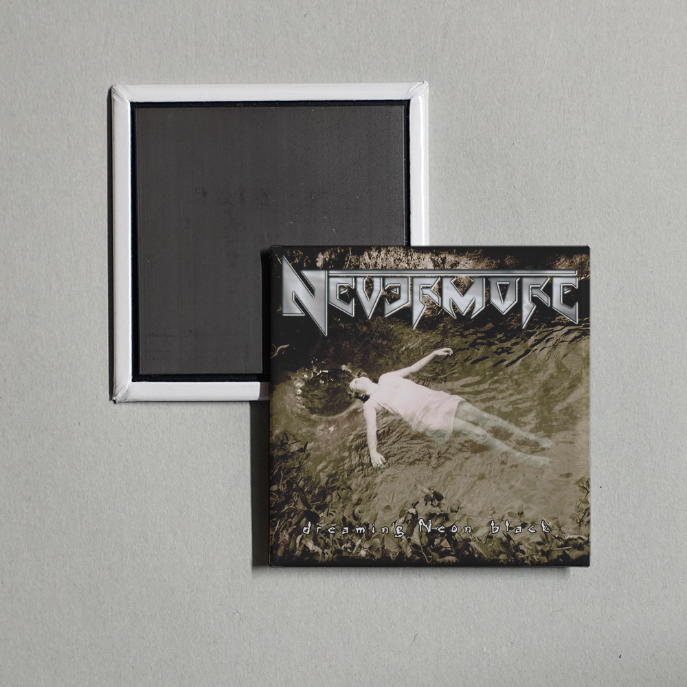 Nevermore - Dreaming Neon Black Album Cover Fridge Magnet