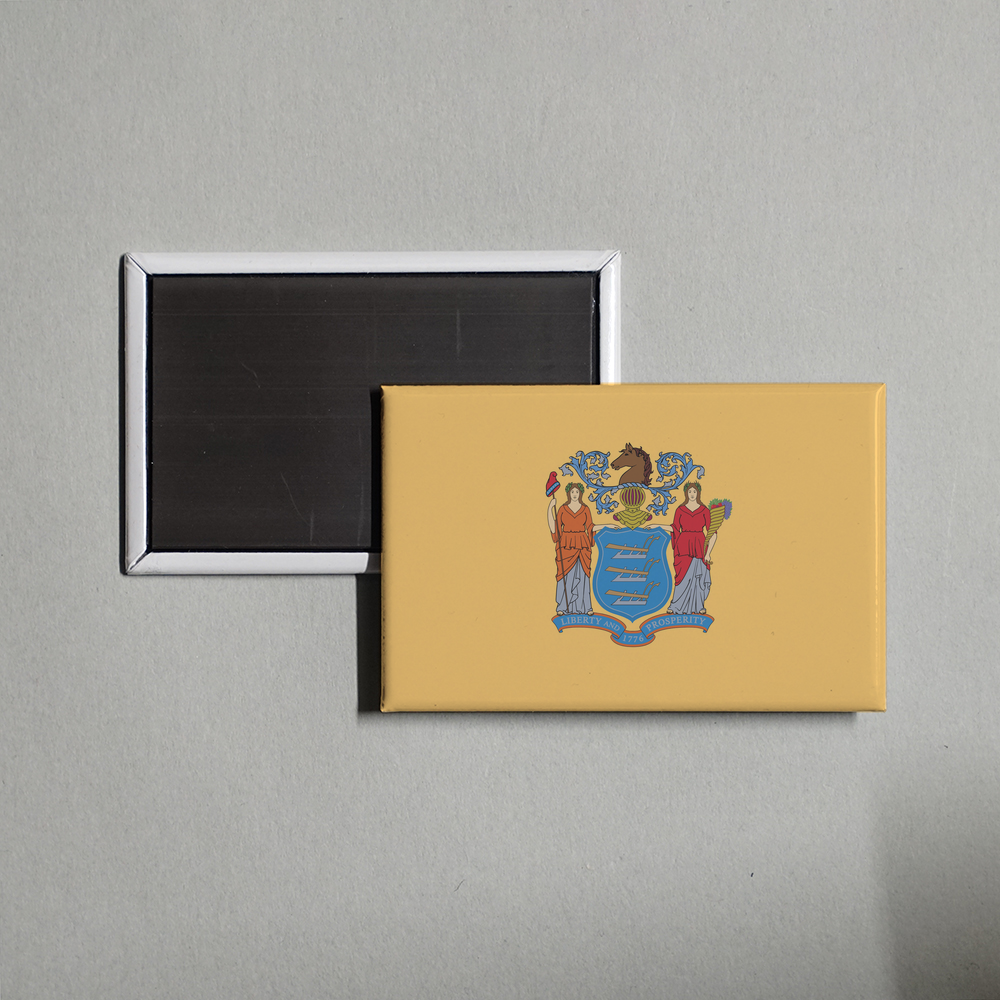 New Jersey State Flag Fridge Magnet Fridge Magnet