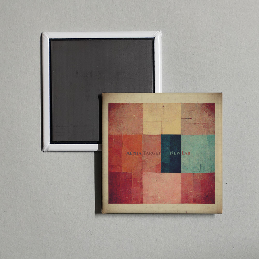 New Lab - Alpha Target Album Cover Fridge Magnet