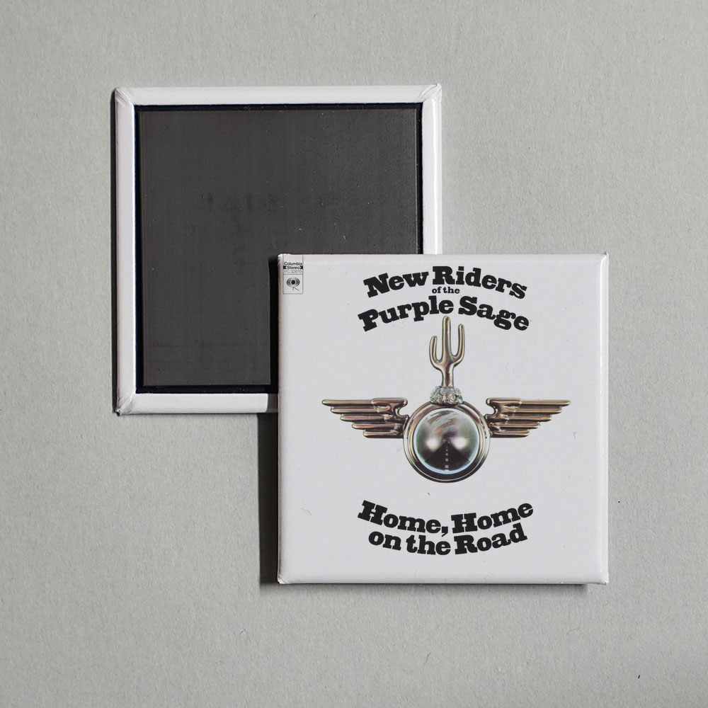 New Riders of the Purple Sage - Home, Home On The Road Album Cover Fridge Magnet