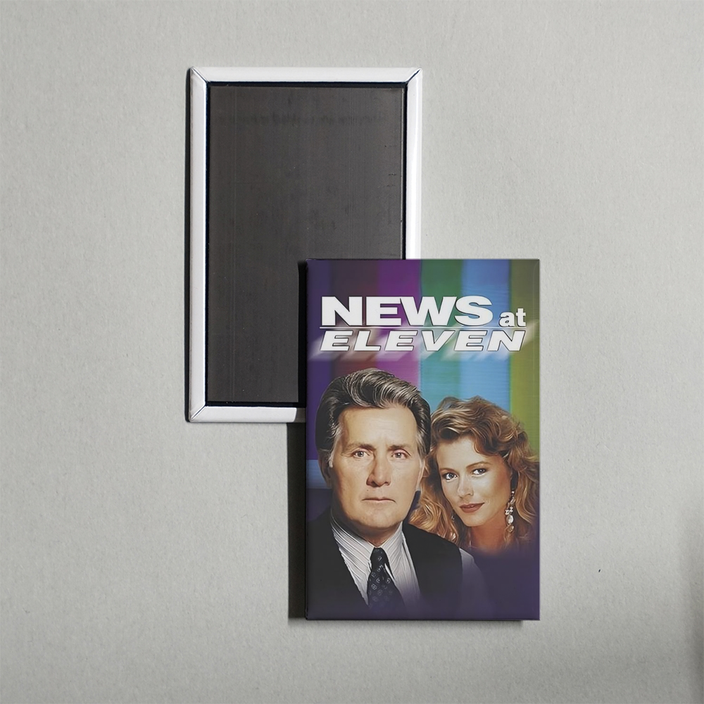 News at Eleven Mini Movie Fridge Magnet