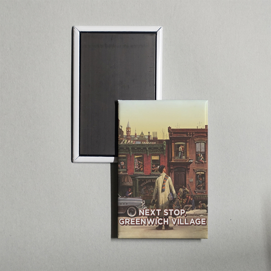 Next Stop, Greenwich Village Mini Movie Fridge Magnet