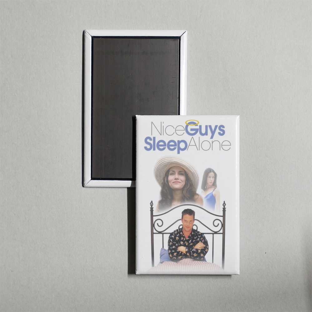 Nice Guys Sleep Alone Mini Movie Fridge Magnet