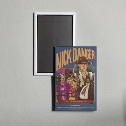 Nick Danger in the Case of the Missing Yolk Mini Movie Fridge Magnet