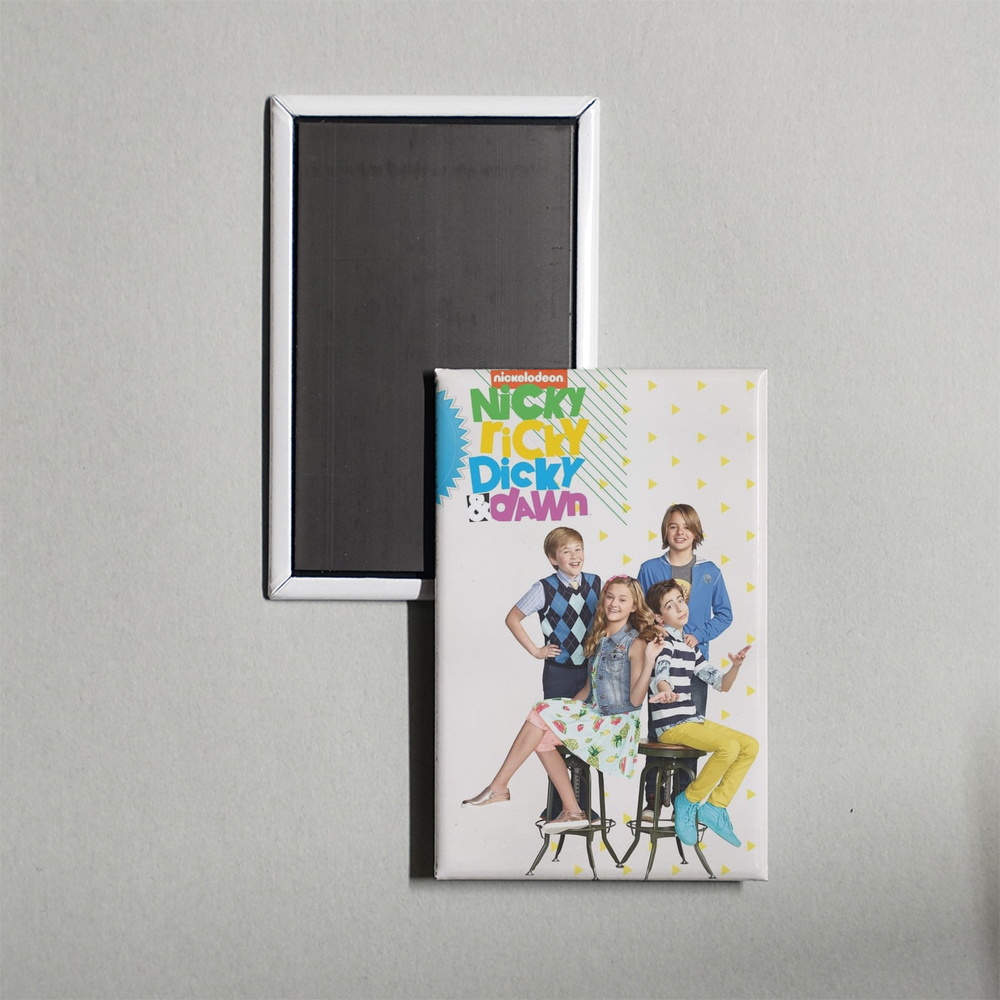 Nicky, Ricky, Dicky & Dawn TV Show Fridge Magnet