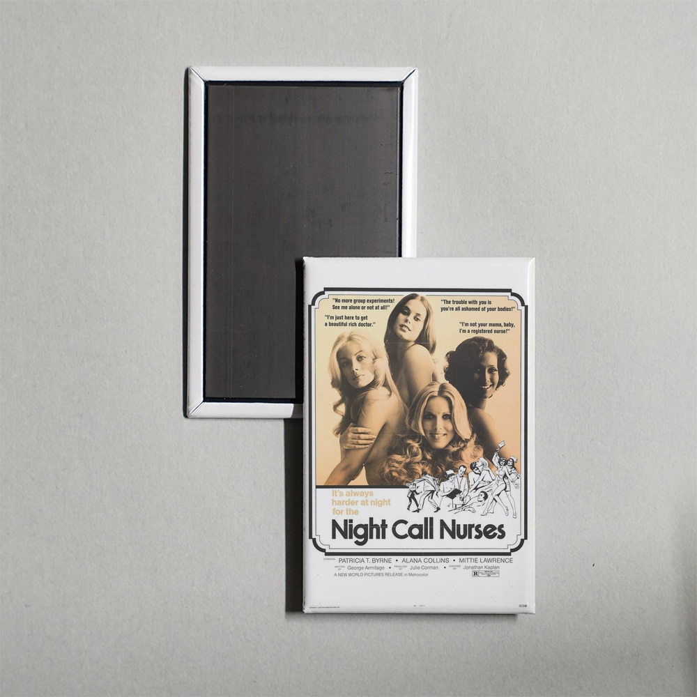 Night Call Nurses Mini Movie Fridge Magnet