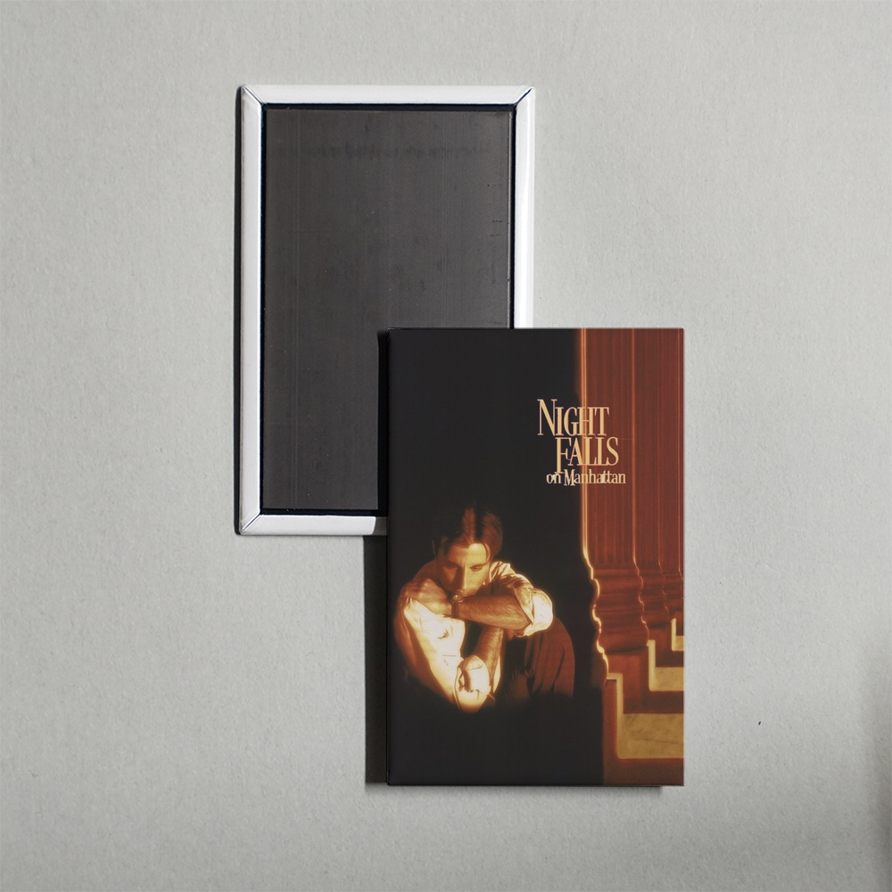 Night Falls on Manhattan Mini Movie Fridge Magnet