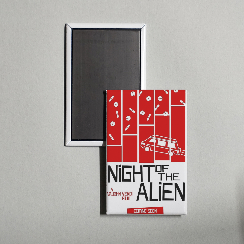 Night Of The Alien Mini Movie Fridge Magnet
