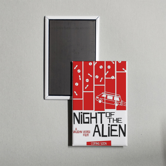 Night Of The Alien Mini Movie Fridge Magnet