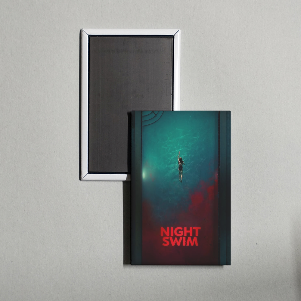 Night Swim Mini Movie Fridge Magnet